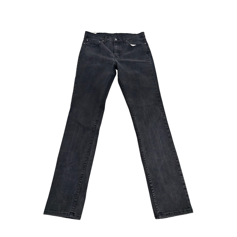 Levis 511 Slim Fit Jeans Mens 34x36 Faded Black Denim Pants